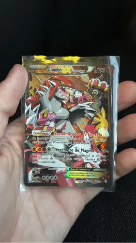 Carta Pokémon Groudon-EX Da Equipe Magma 15/34 - Original