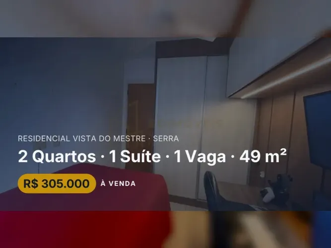 Apartamento no Residencial Vista do Mestre segurança e lazer para toda a família!
