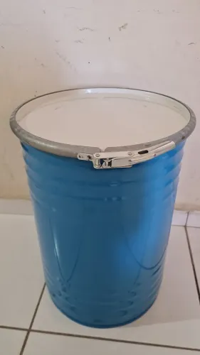 Tambor de Metal de 35 litros Tampa removível 49x35 * usado