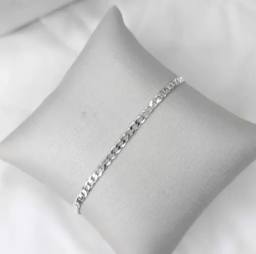 Pulseira prata grumet
