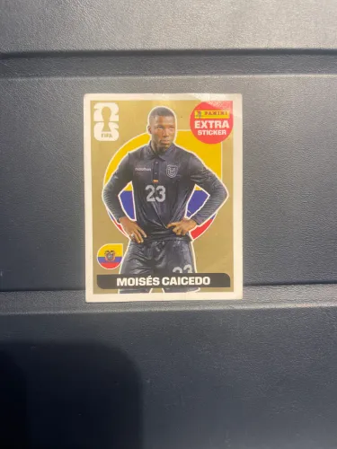Figurinha lendária Gold Moisés Caicedo 