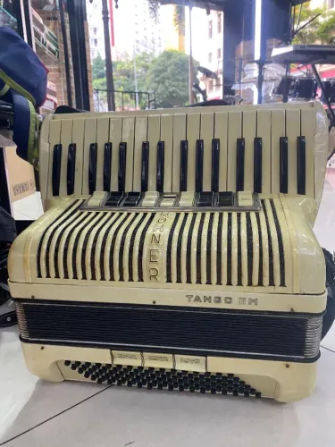 Sanfona/Acordeon Hohner 96 baixos e 9 vozes
