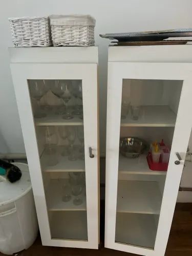 Armário em Mdf branco pra louça  cada 250