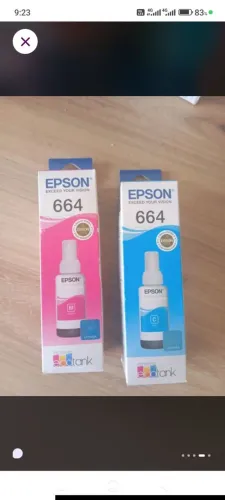 Tinta impressora colorida 