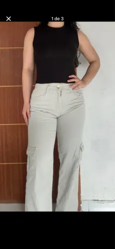 Calça jeans cargo