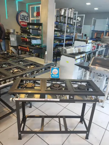 Fogão Industrial 3 Bocas Baixa Pressão Entrega Grátis