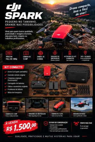 DJI SPARK - À VENDA! ACEITO PROPOSTA