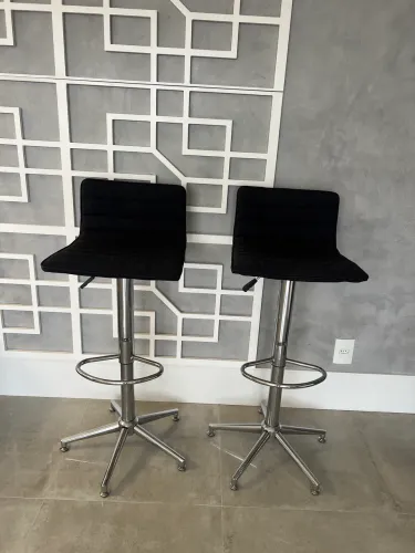 Banquetas inox com regulagem