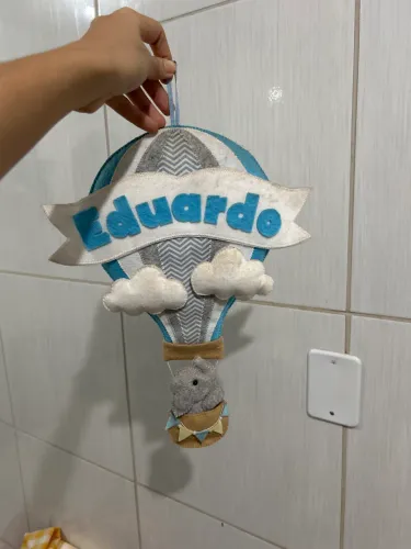 Porta maternidade com nome Eduardo