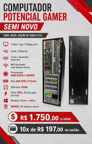 COMPUTADOR POTENCIAL GAMER