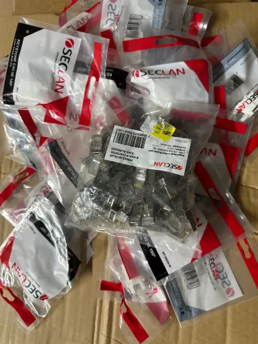 25 tomadas fêmea eu 45 pacote com 100 rj 45 blindado