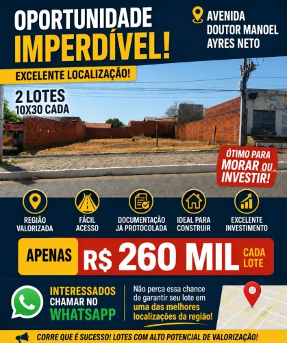 Excelentes Terrenos Av Principal Parque Sul
