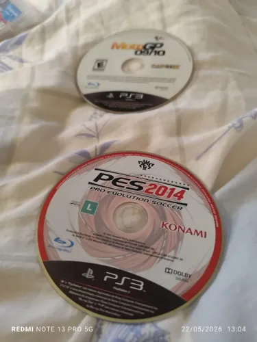 Jogos ps3 2 unidades Pes 2014 e MotoGp