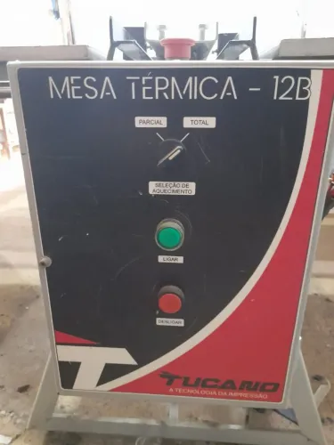 Mesa térmica e tela para serigrafia 