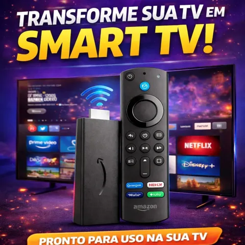 Fire Stick TV Amazon | Transforma sua TV em Smart | Novo/Instalado