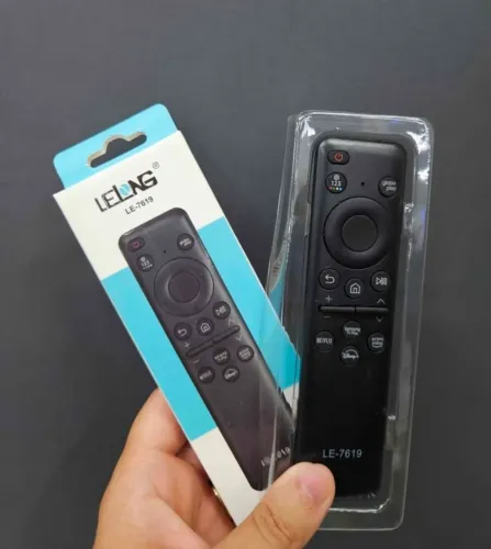 Controle de TV Samsung 4K.