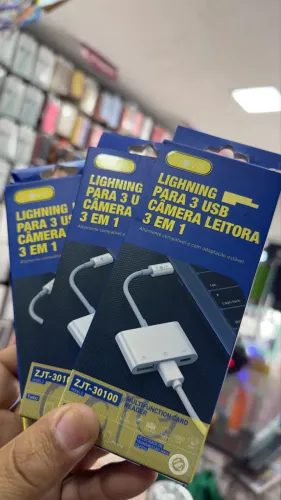 LIGHTNING PARA 3 USB MAIS CARREGAMENTO!