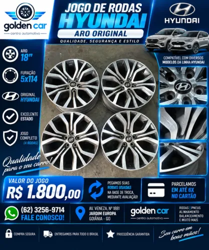 JOGO DE RODAS ORIGINAL HYUNDAI