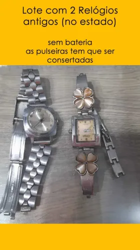 Lote com 2 Relógios antigos (no estado)