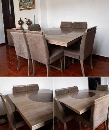 Conjunto Mesa + Cadeiras madeira