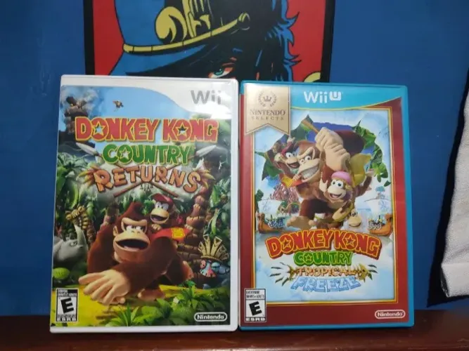 Donkey Kong Country de wii e Tropical Freeze de wii u, tudo funcionando