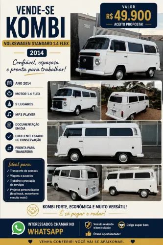 Volkswagen Kombi Standard 1.4 MI Total Flex 8V 2014