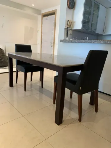 Conjunto Sala De Jantar Mesa Tampo De Vidro 6 Cadeiras Preto