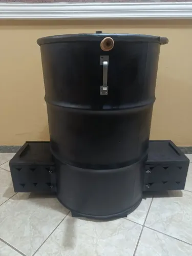 Churrasqueira tambor para assar costelão no bafo artesanal 