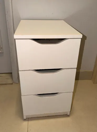 Gaveteiro com 3 gavetas BRANCO