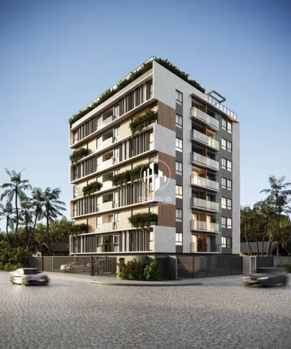 Apartamentos na planta com 02 quartos à 150m da Praia do Poço