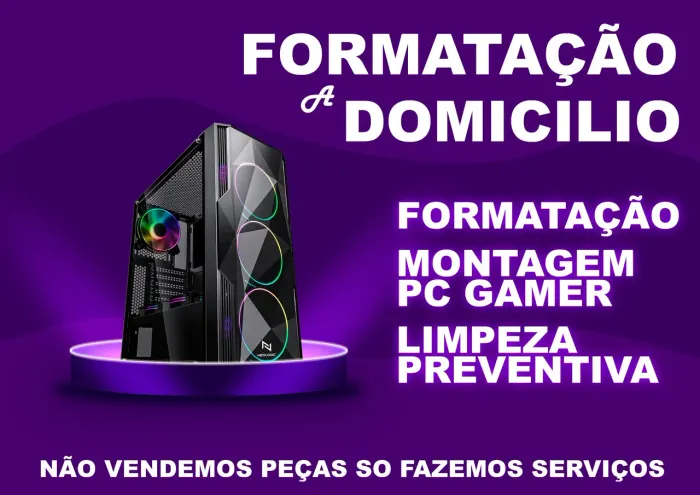 Formatação Notebook ou Pc a domicílio