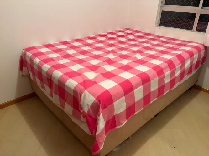 CAMA BOX + COLCHÃO CASAL