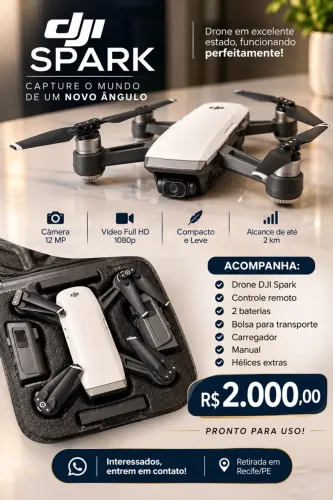 VENDO DRONE DJI SPARK - KIT COMPLETO!