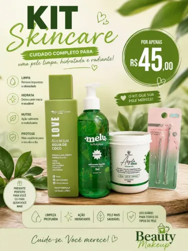 Kit cuidados com a pele
