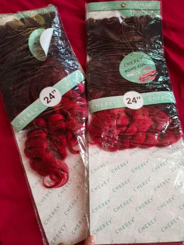 Kit c/2 cabelo jumbo boho curl p/ tranças 