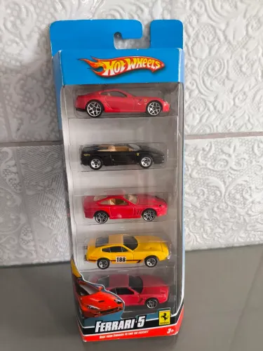 Mattel Hot Wheels Ferrari Pacote com 5 unidades 2008 Raro!!