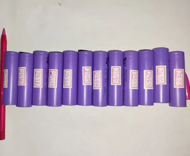 Lote 12 células de Ebike seminovas (2500+mah)