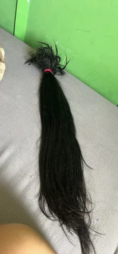Cabelo humano vietnamita 200g 60cm