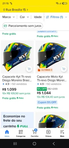 Capacete série especial