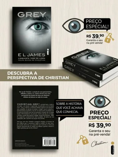 Livro: 50 tons de cinza ( A história pelos olhos de Cristian)