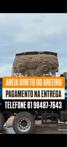 AREIA LAVADA GROSSA MÉDIA FINGIR - PAGAMENTO NA ENTREGA.