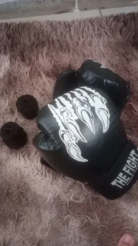 Luvas de Muay Thai e bandagem 