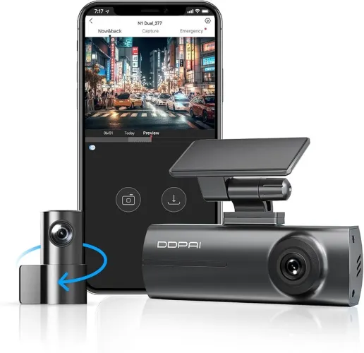 Câmera veicular DDPAI N1 DUAL