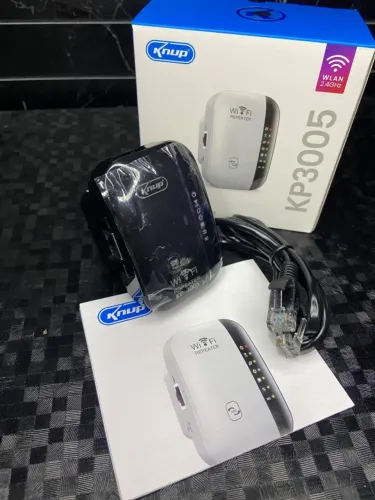REPETIDOR WI-FI SEM FIO COM ANTENA INTEGRADA E FUNÇÃO WPS - 2.4GHZ - KNUP KP3005