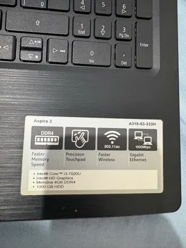 COMPUTADOR ACER PRETO 8G