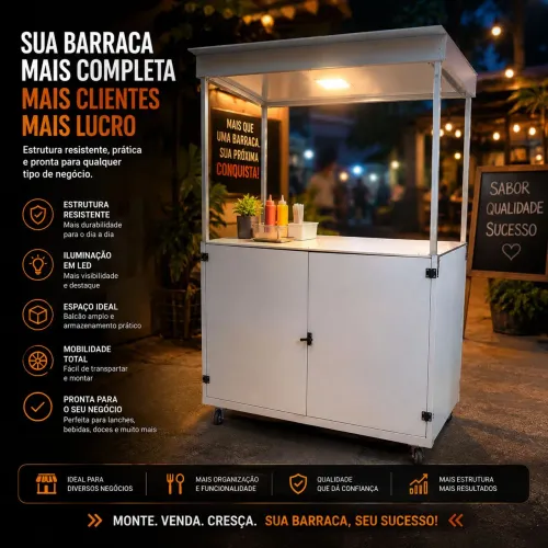Barraca de Vendas com Iluminação