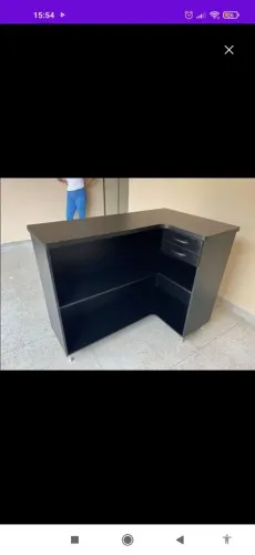 Balcão caixa MDF duas gavetas 1.32x 0.80x 1.10