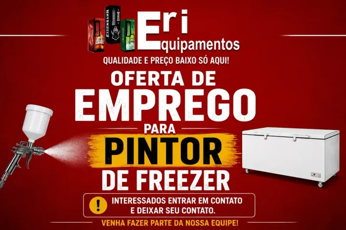 Vaga para pintor de freezer 