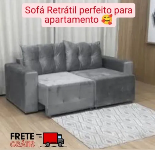 O Melhor preço e aqui!!Sofá retrátil perfeito para Apartamento!!
