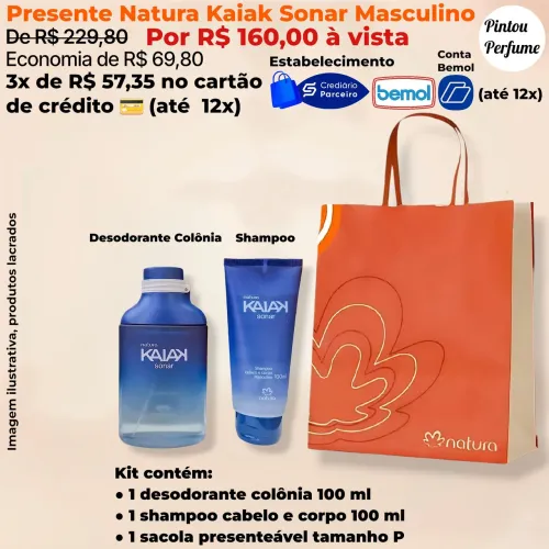 Kit Kaiak Sonar e Shampoo Kaiak em Promoção